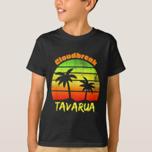 Retro Vintage Surfing Design Tavarua- Cloudbreak  T-Shirt