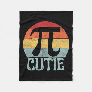 Retro Vintage Symbol Pi Day Math Teacher Funny Pi Fleece Blanket