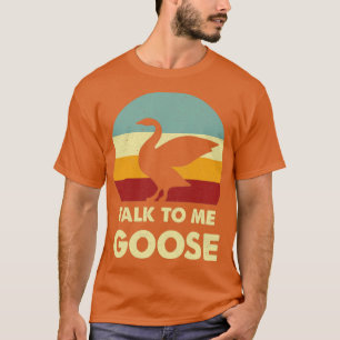 Retro Vintage Talk To Me Goose Top Gun Quote