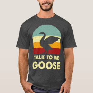 Retro Vintage Talk To Me Goose Top Gun Quote