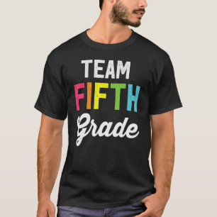 Retro Vintage Team 5th Grade Happy First Day Of Sc T-Shirt