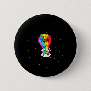Retro Vintage The Future Is Inclusive LGBT Gay Rig 6 Cm Round Badge