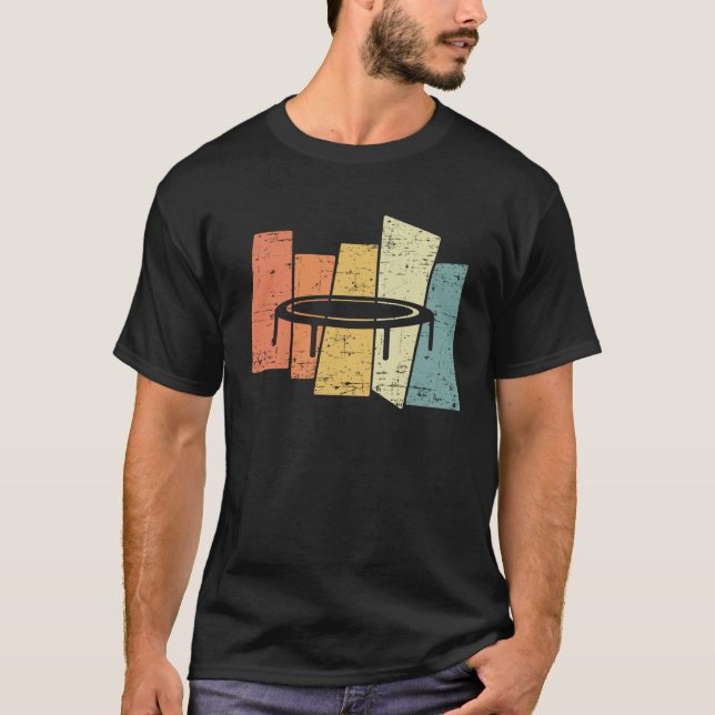 Retro Vintage Trampoline T-Shirt (Front)