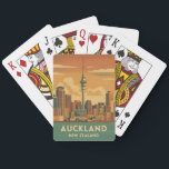 Retro Vintage Travel Auckland New Zealand City Playing Cards<br><div class="desc">Celebrate the vibrant spirit of New Zealand with this retro travel-inspired card set featuring the city of Auckland. Infused with nostalgic vibes and vintage charm,  this set is perfect for Kiwi enthusiasts,  travelers,  and lovers of classic retro aesthetics.</div>