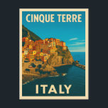 Retro Vintage Travel Cinque Terre Italy Scenic Postcard<br><div class="desc">Celebrate the colourful charm of the Italian Riviera with this vintage travel-inspired postcard featuring Cinque Terre. Showcasing the iconic cliffside villages,  sparkling sea,  and timeless Mediterranean beauty,  it’s a perfect tribute to Italy’s coastal magic.</div>