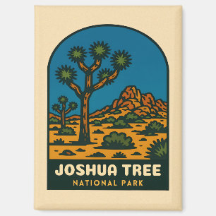 Retro Vintage Travel Joshua Tree National Park Magnet