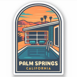 Retro Vintage Travel Palm Springs California