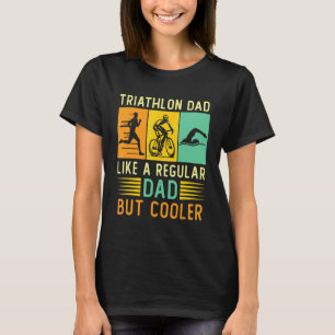 Retro Vintage Triathlon Dad Father's Day Triathlet T-Shirt