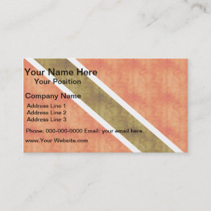 Retro Vintage Trinidad and Tobago Flag Business Card