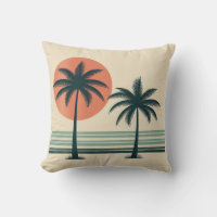 Retro/vintage tropical palms tree