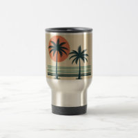 Retro/vintage tropical palms tree
