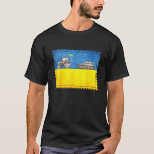 Retro Vintage Ukraine Postage Stamp Flag Ukrainian T-Shirt