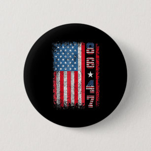 Retro Vintage Usa Flag 86 47 Anti Trump 6 Cm Round Badge