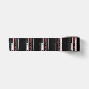 Retro Vintage USA Flag 86 47 Anti Trump Satin Ribbon