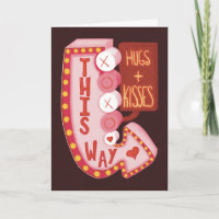 Retro Vintage Valentine’s Day Hugs and Kisses