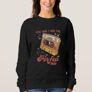 Retro Vintage Valentine's Day Cassette 80's Men Wo Sweatshirt