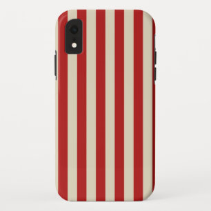 Retro Vintage Vertical PopCorn Classic Stripes Case-Mate iPhone Case