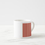 Retro Vintage Vertical PopCorn Classic Stripes Espresso Cup<br><div class="desc">A retro style popcorn red and beige stripes decor in horizontal or in vertical fashion are a modern classic graphic design style that always make for a great custom gift for yourself or for someone special on your list, these are sure to make an impression on any festive occasions. Email...</div>