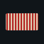Retro Vintage Vertical PopCorn Classic Stripes Label<br><div class="desc">A stripes decor in horizontal or in vertical fashion are a modern classic graphic design style that always make for a great custom gift for yourself or for someone special on your list, these are sure to make an impression on any festive occasions. Always happy to help. Email us using...</div>