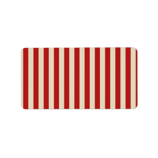Retro Vintage Vertical PopCorn Classic Stripes Label