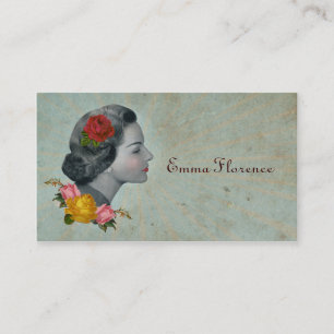 Retro Vintage Victorian Calling Card Business Card
