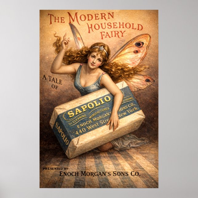 Retro Vintage Victorian Era Soap Ad Poster (Front)