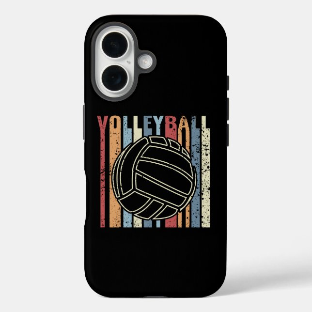 Retro Vintage Volleyball Case-Mate iPhone Case (Back)