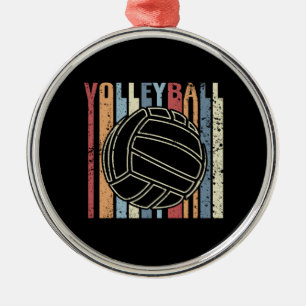 Retro Vintage Volleyball Metal Tree Decoration