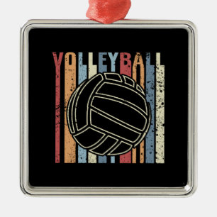 Retro Vintage Volleyball Metal Tree Decoration
