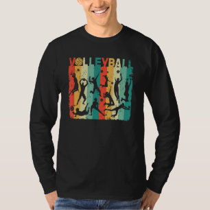 Retro Vintage Volleyball Player Fan Team Sports Co T-Shirt