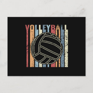 Retro Vintage Volleyball Postcard
