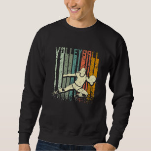 Retro Vintage Volleyball Premium Sweatshirt