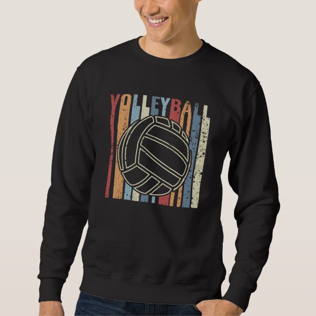 Retro Vintage Volleyball Sweatshirt (Front)