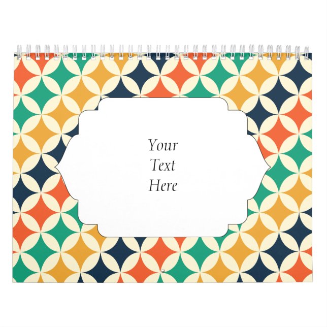 Retro Vintage Wallpaper Pattern Calendar (Cover)