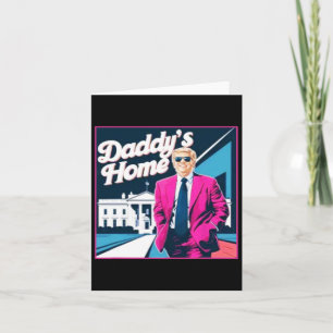 Retro Vintage White House Patriotic Welcome Home D Card