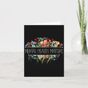 Retro Vintage Wildflower Mental Health S Awareness Card