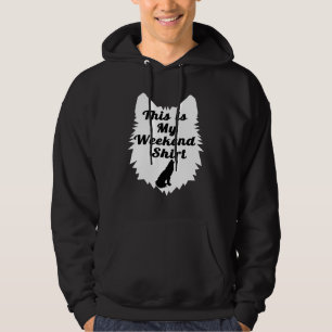 Retro Vintage Wolf This My Weekend Men Women Hoodie