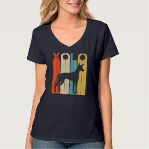 Retro Vintage Xolo Silhouette Dog Lover Dog Owner T-Shirt