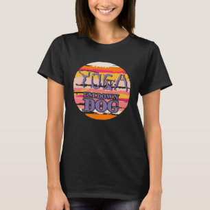 Retro Vintage Yoga I m Down Dog Meditation T-Shirt