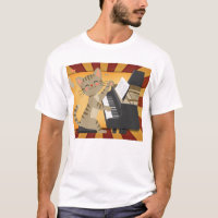 Retro Vinyl Cat DJ Illustration