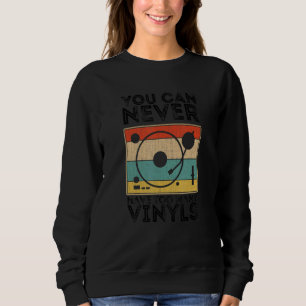 Retro Vinyl LP Record Vintage Vinyls 1 Sweatshirt