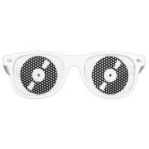 retro vinyl music record graphic sunglasses