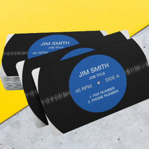 Retro Vinyl Record Generic Business Card Template