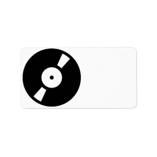 retro vinyl record label
