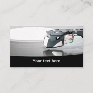Retro Vinyl Record Music Theme Business Card