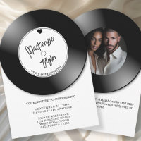 Retro Vinyl Record Photo Wedding