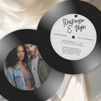 Retro Vinyl Record Photo Wedding