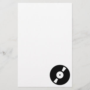 retro vinyl record stationery