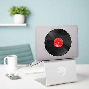 Retro Vinyl Record Sticker