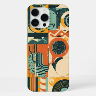 Retro Vinyls Abstract iPhone 16 Pro Max Case